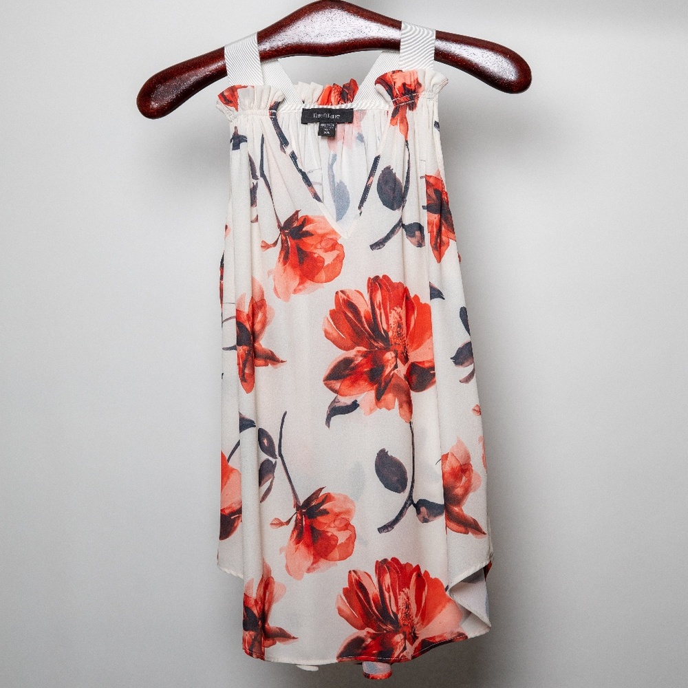 Karen Kane Sleeveless Floral Blouse *NEW